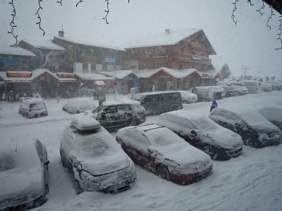 Grosse Neige aux Saisies le 27 décembre 2014