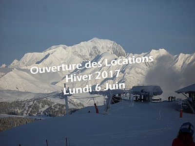 Ouverture des locations hiver 2017 aux Saisies